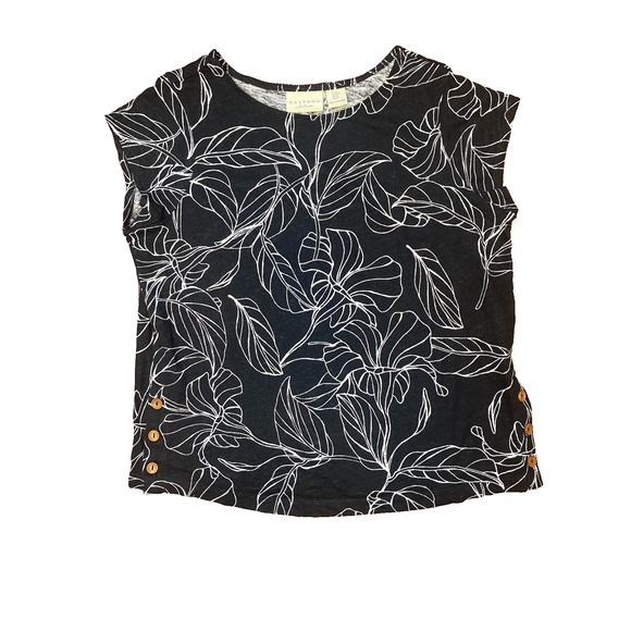 Calypso St Barth Size Medium Cotton Linen Short Sleeve & Pants Matching PJ Set - Picture 5 of 12